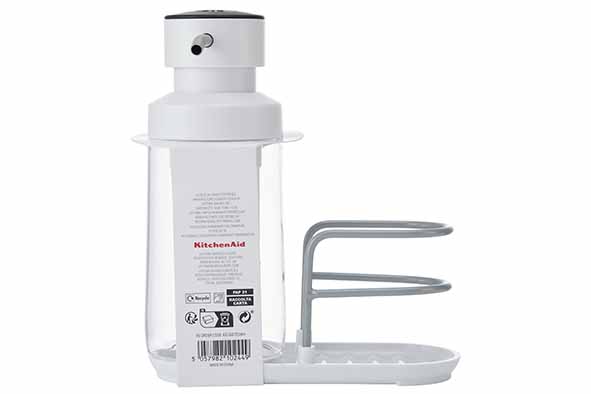 Seifenspender 340 ml mit Schwammhalter, weiß
