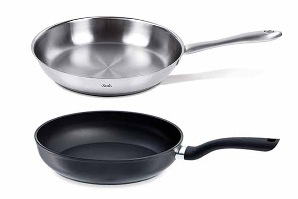 set van 2 braadpannen Catania D24 cm en Cenit D28 cm