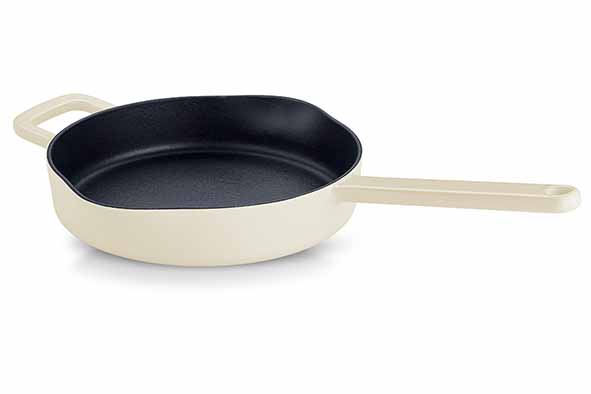 Moments Collection braadpan van gietijzer, D26 cm, ivoorwit