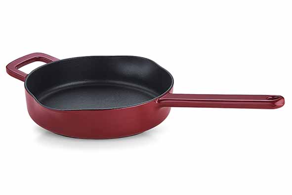 Moments Collection braadpan van gietijzer, D24 cm, bordeauxrood