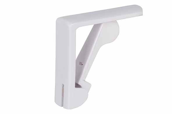 Pinces à nappe lot de 4 plastique blanc