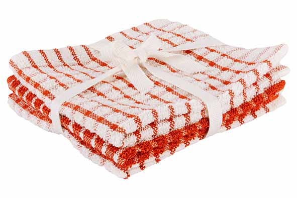 Stoff vaatdoek Rust 30 x 30 cm set van 3