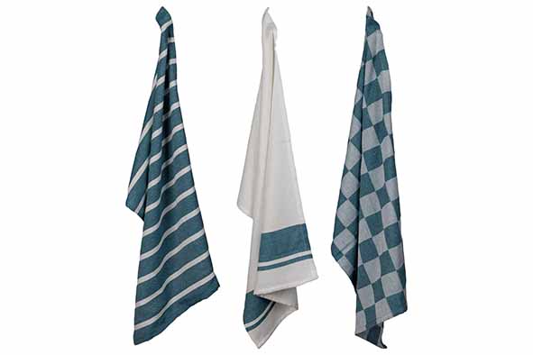 Stoff keukenhanddoek green heron, set van 3 50 x 70 cm