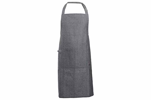 Küchenschürze Stoff Black Chambray