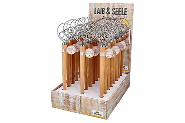 Laib & Seele display 24x fouet à pâte danois, 3 variantes