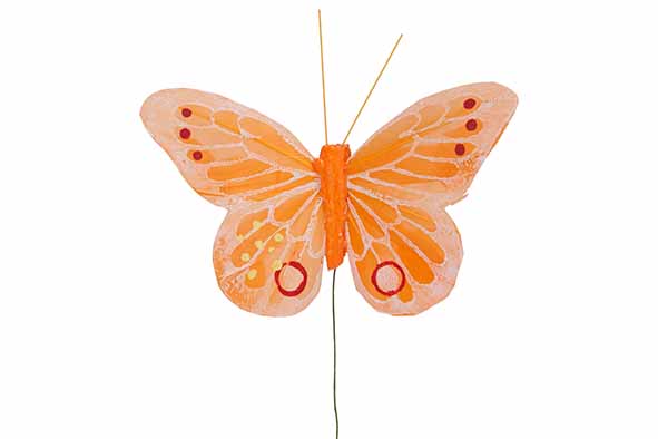 Schmetterling 12er-Set orange 11 x 8 x 3 cm