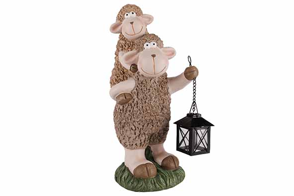Schaf beige Keramik 17 x 13 x 31 cm