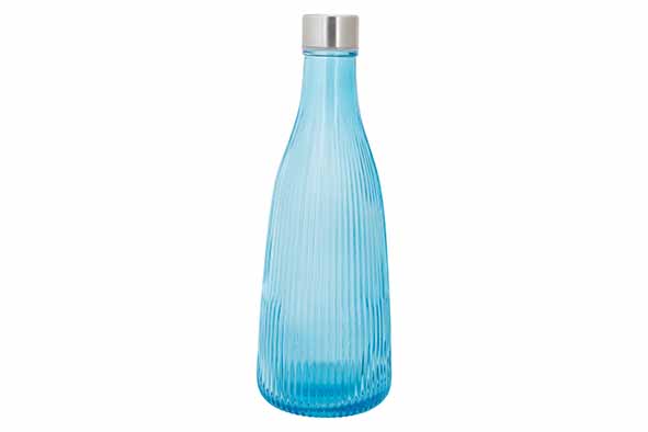 Atla fles 1 l, azure blue, Ø 10.1 x 28 cm, met deksel