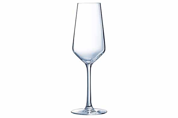 Vinetis champagneglas 230 ml set van 4 Ø 6,5 cm x H 21,7 cm