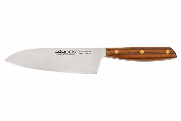 Nordika Deba Messer 170 mm braun Holz und Edelstahl