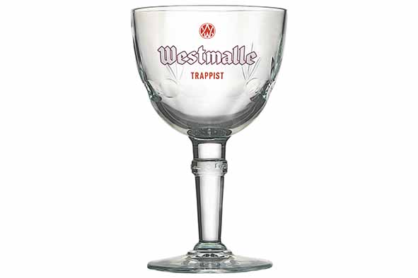 Westmalle glas 33 cl in geschenkdoos