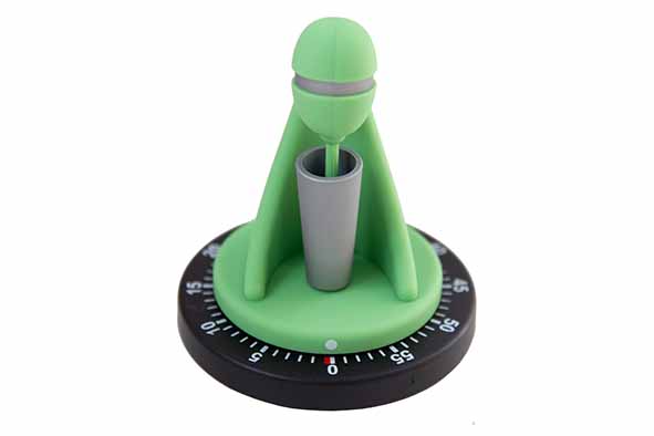 Kookwekker Groene mixer Ø 7,6 cm, 8 x 7,8 x 10 cm