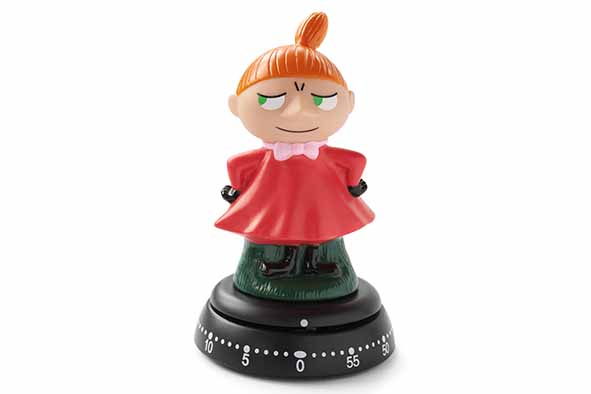 Kookwekker Little My zwart rood Ø 7,9 x h 12,5 cm