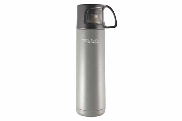 Tc Thermomode Isolierflasche 500 ml grau Edelstahl, inkl. Tasse
