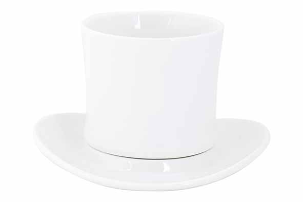 Chapeau tas en ondertas, 23 cl, set van 2, 14,5 x 13,5 x 10,5 cm