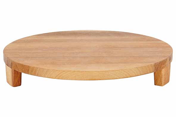 Presentatiebord rond acacia Ø 30 x 4,5 cm