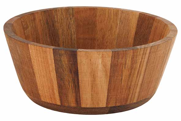 Salad bowl acacia Ø 15.3 x H 6.3 cm