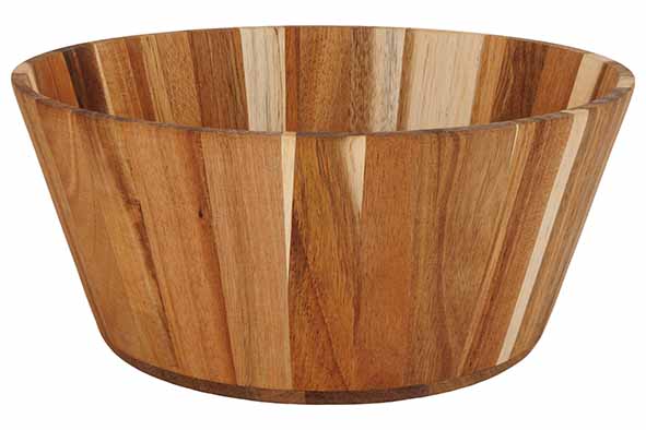 Salad bowl acacia Ø 28.3 x H 12.5 cm