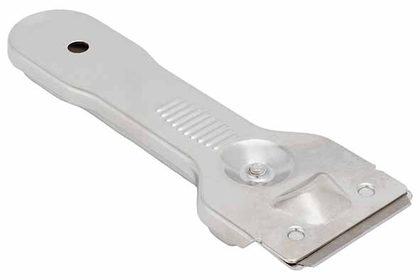 Foruisschraper roestvrij staal zilver 9,8 x 19 x 1,5 cm