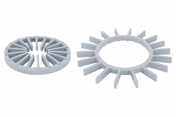 Umkehrbarer Topfuntersetzer D12-19 cm Silikon Grau