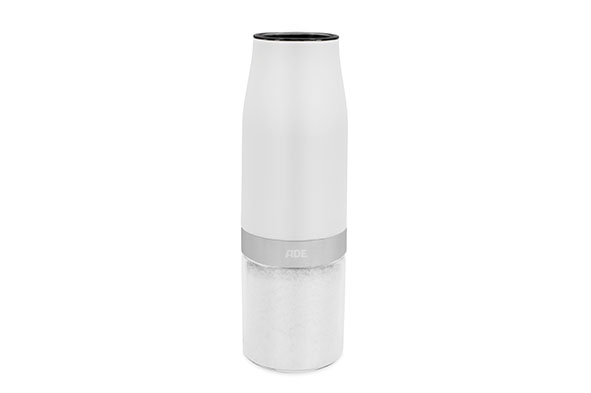 Electric pepper-salt mill white Ø 6 x H 18.3 cm