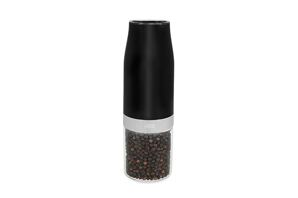 Elektrische peper-zoutmolen zwart Ø 6 x H 18,3 cm