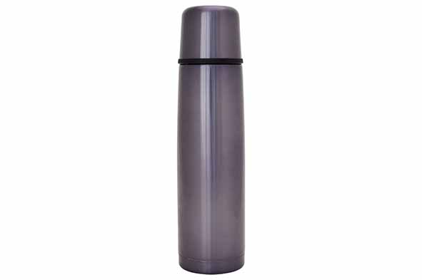 Isoleerfles 1 l metallic paars schroefdop Ø 8 cm x 31 cm