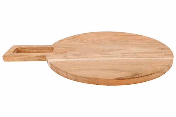 Acacia serveerplank rond 40,5 x 30,4 x 1,5 cm