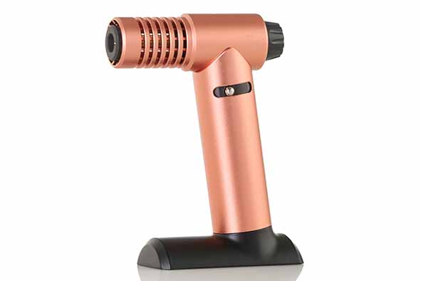 Brulee flambeerbrander roze 10 x 4,3 x 14 cm metaal