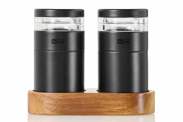 Molto set peper-zoutmolen zwart Ø 4,5 x H 8,6 cm