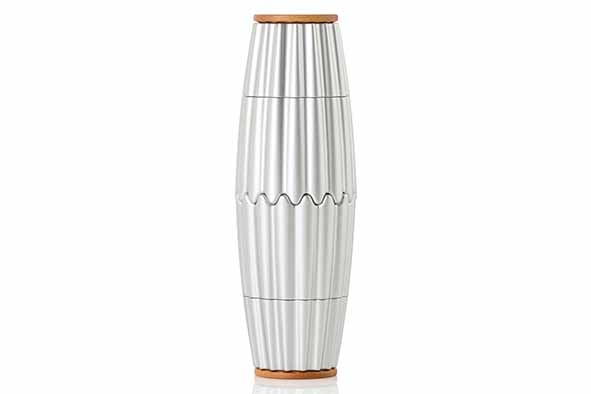 Magtwo peper-zoutmolen zilver Ø 6,5 cm, 9,5 x 7,5 x 20 cm