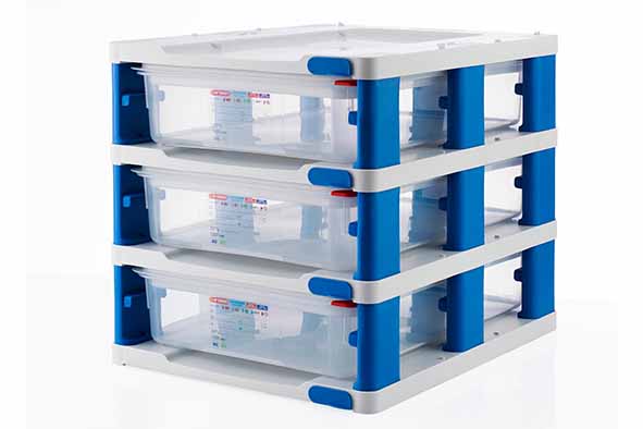 Tower lot de 3 contenants hermétiques avec plateau, 39 l