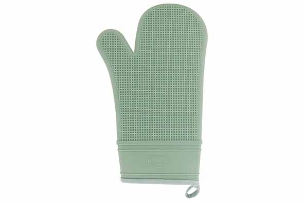 Large silicone oven glove, green, 35 x 19 x 1.8 cm