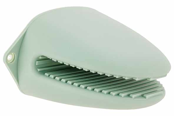 Small silicone oven glove green