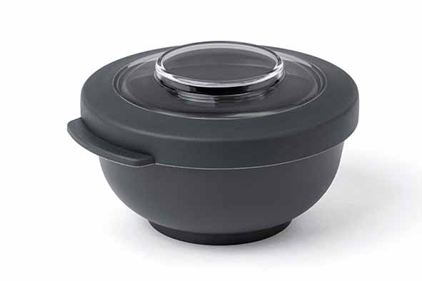 Tylla foodbowl antraciet 200 ml, set van 3, Ø 10,4 x H 6,4 cm