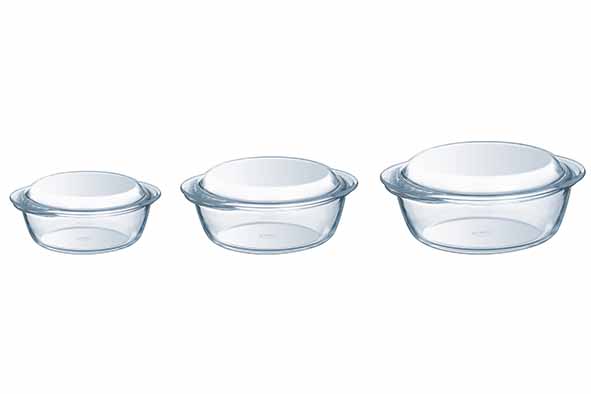 4 In 1 stoofpot rond set van 3 1,3 l - 2,1 l - 3,2 l