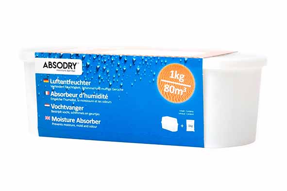 Classic vochtvanger 1000 g wit 28,5 x 13,5 x 10 cm
