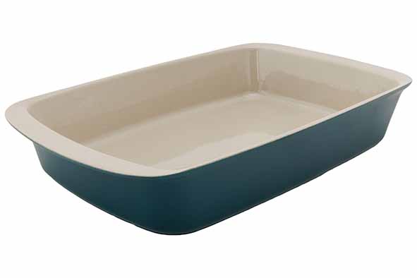 Fontestic ovenschotel groen 34 x 21,5 x 5,8 cm, 2,25 l, steengoed