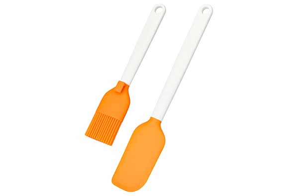 Functional Form bonset van 2: pannenlikker en glaceerborstel 29,5 x 9,8 x 2,2 cm