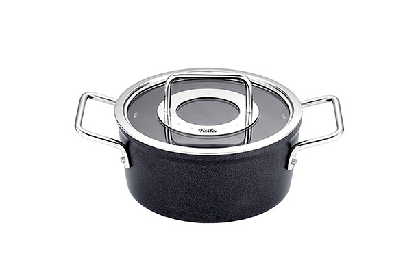 Adamant kookpot, 18 cm, 2 l, glazen deksel, antraciet