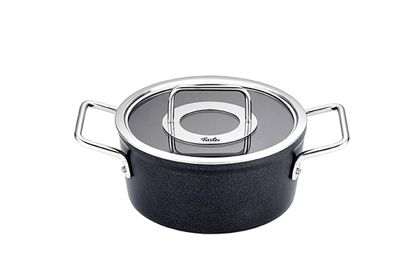 Adamant kookpot, 20 cm, 2,7 l, glazen deksel, antraciet