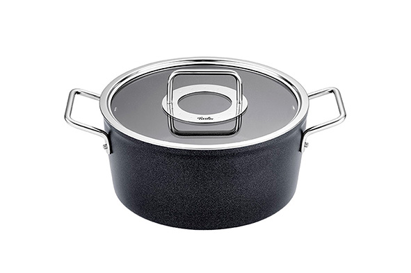 Adamant kookpot, 24 cm, 4,9 l, glazen deksel, antraciet
