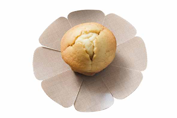 Silicone muffin vorm 5,5 x 5,5 cm, set van 12