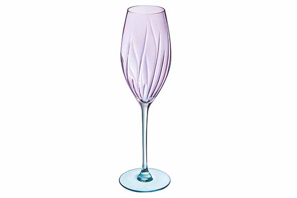 Swirly Spring champagneglas 21 cl set van 4 Ø 6,9 x h23,5 cm