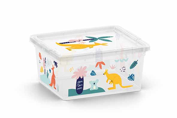 C-Box Wild Animals opbergbox XXS 2 l, 19,5 x 16,5 x 9,5 cm