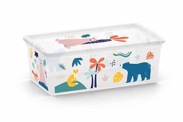 C-Box Wild Animals storage box XS 6 l, 33.5 x 19 x H12 cm