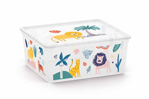 C-Box Wild Animals opbergbox M 18 l