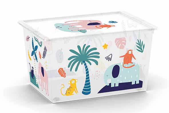 C-Box Wild Animals opbergbox XL, 50 l, 55 x 38.5 x 30.5 cm