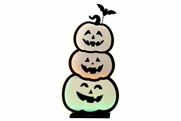 LED-Leuchte Pumpkins USB mehrfarbig Acryl 28 x 8 x 55 cm
