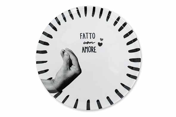 Atina pizzabord Ø 32,5 cm charbon
